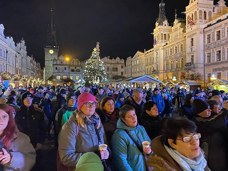 Koledy zazněly také v Pardubicích