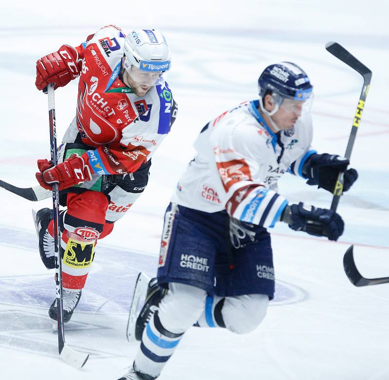 Hokejová extraliga: HC Dynamo Pardubice - Bílí Tygři Liberec.