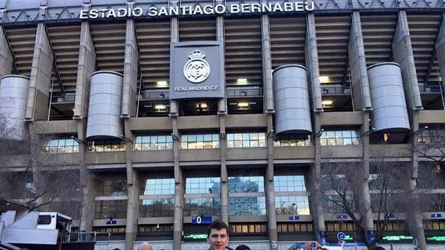 Lukáš Rydval navštívil svůj oblíbený Real Madrid.