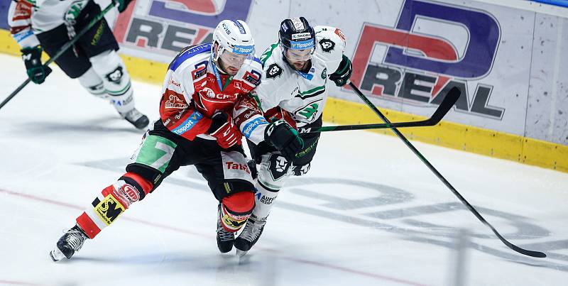 Čtvrtfinále play off hokejové extraligy: HC Dynamo Pardubice - BK Mladá Boleslav.