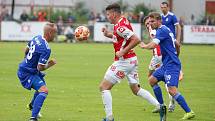 Fotbalová FORTUNA:NÁRODNÍ LIGA: FK Pardubice - FK Slavoj Vyšehrad.