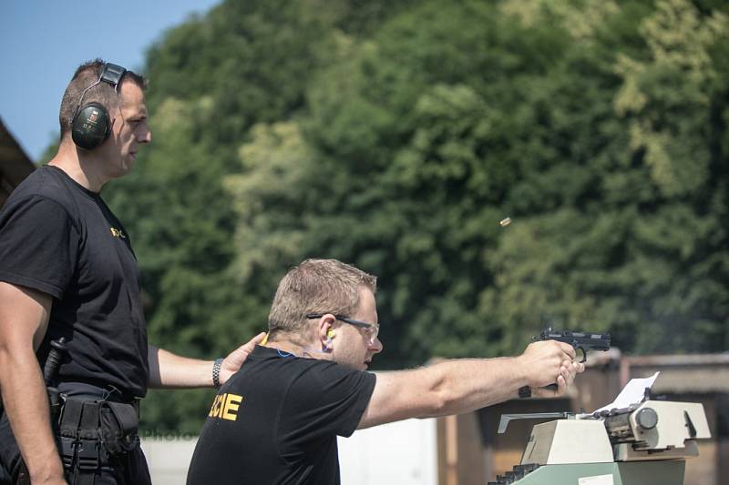 Krajský přebor policie Pardubického kraje ve střelbě.