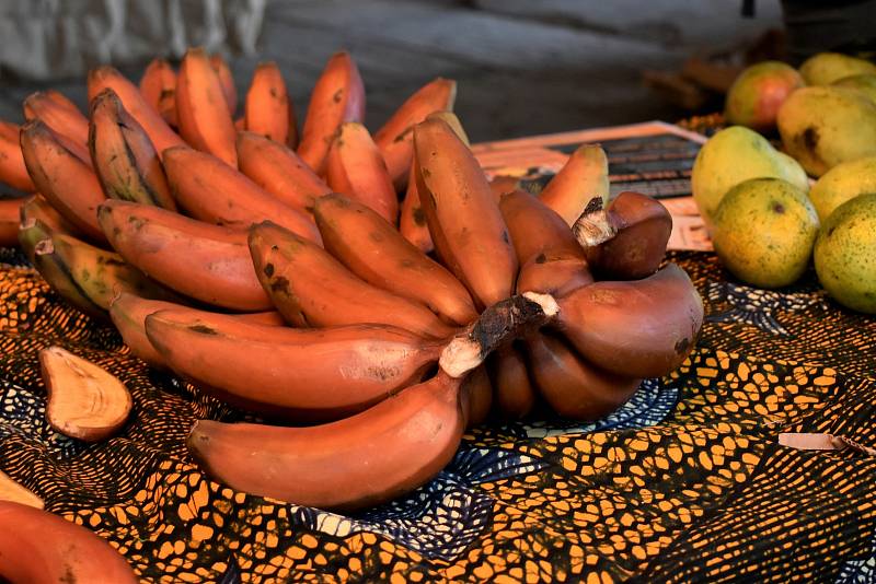 Tropické ovoce z Ugandy mohli lidé během soboty zakoupit na Afrických trzích v pardubických Automatických mlýnech.