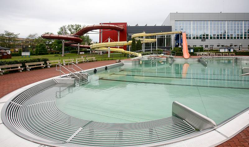 Přípravy na znovuotevření v Aquacentrum Pardubice