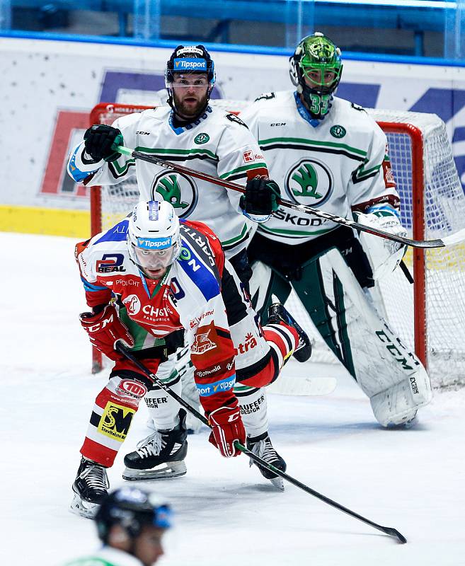 Čtvrtfinále play off hokejové extraligy: HC Dynamo Pardubice - BK Mladá Boleslav.