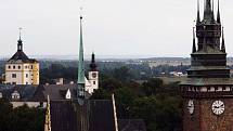 Pohled na město Pardubice.