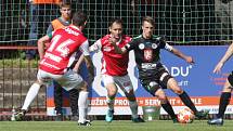 Fotbalová FORTUNA:NÁRODNÍ LIGA: FK Pardubice - FC Hradec Králové.