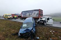 Tragická dopravní nehoda u Borov na jižním Plzeňsku.