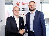 Silné spojení. Martin Straka (vlevo) a Jan Šmucler, noví spolumajitelé společnosti HC Škoda Plzeň.