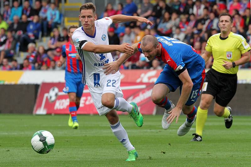 Fotbalisté Viktorie porazili Sigmu Olomouc 1:0.