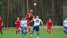 Přestřelka ve Zruči, kde domácí béčko porazilo Starý Plzenec 7:5.