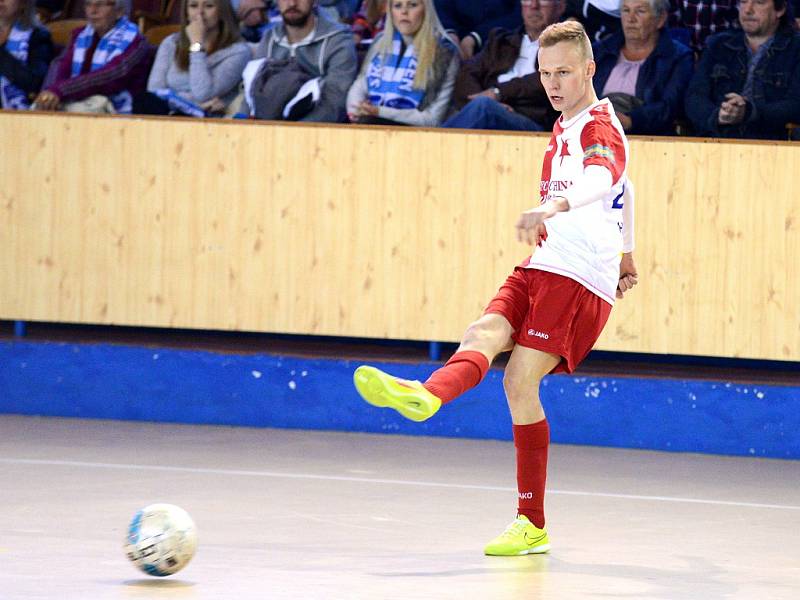 IV. zápas čtvrtfinále play off Chance futsal ligy: SK Interobal Plzeň - SK Slavia Praha 1:6 (0:2), 29. dubna 2016.