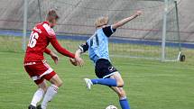 27. kolo FORTUNA divize A: SK Petřín Plzeň (červení) - ČLU Beroun 5:2.