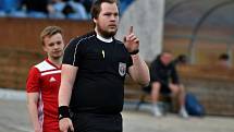 Fotbalisté SK Petřín Plzeň B (červení) vstoupí do nové sezony krajského přeboru jako nováček, ale zároveň budou patřit k největším favoritům.