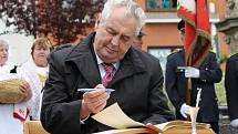 Miloš Zeman v Přešticích