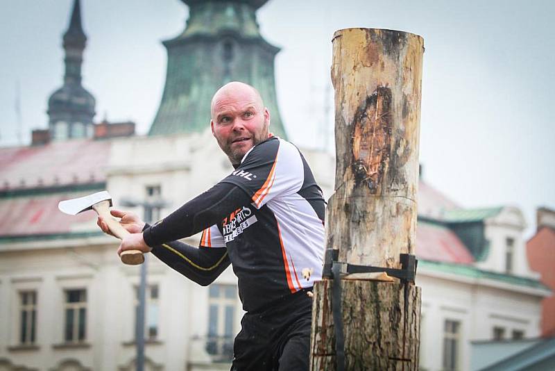 STIHL Timbersports na náměstí republiky v Plzni