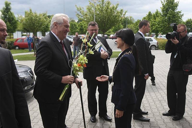 Prezident Miloš Zeman na ZČU