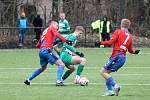 FORTUNA ČFL, skupina A (17. kolo): Bohemians Praha 1905 B - FC Viktoria Plzeň B (fotbalisté v červenomodrých dresech) 1:2 (0:1).