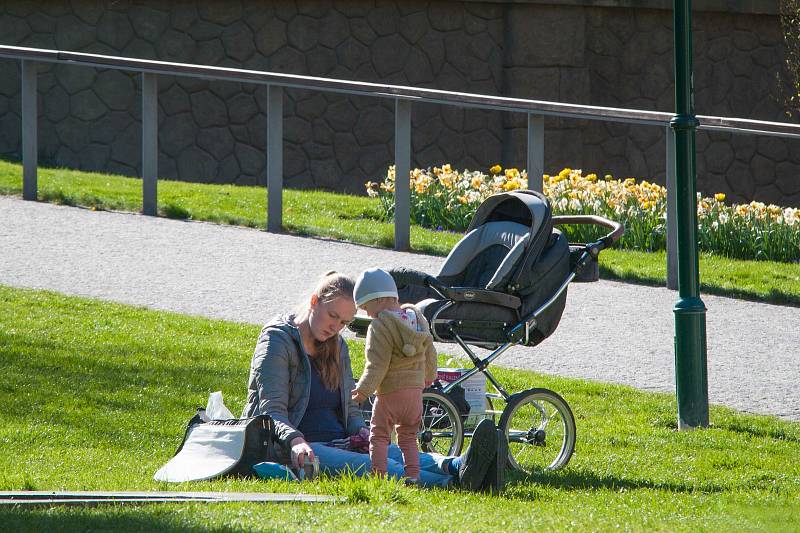 Plzeňany láká sluníčko do parků i na zmrzlinu