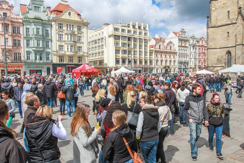 Festival polévky na náměstí Republiky v Plzni