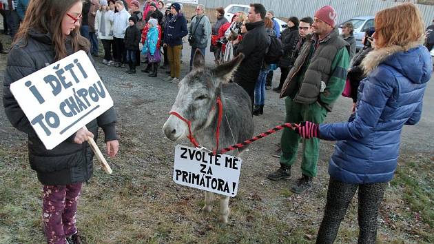 Protest Roudeňáků proti demolici domu č. p. 40