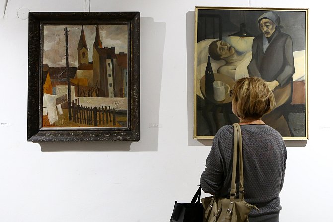 Třiadvacet obrazů Vladimíra Havlice je k vidění v Galerii Jiřího Trnky na náměstí Republiky v Plzni.