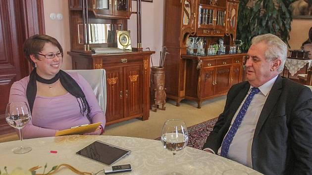 Prezident Miloš Zeman poskytl Deníku exkluzivní rozhovor na zámku ve Zbiroze
