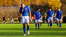 Fotbalisté TJ Sokol Plzeň-Černice (na archivním snímku fotbalisté v modrých dresech) porazili ve čtvrtečním utkání 2. kola Poháru PKFS plzeňský Slovan 3:2.