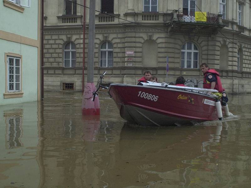 Povodně 2002 v Plzni.