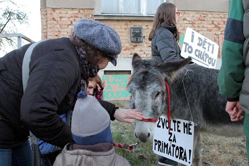 Protest Roudeňáků proti demolici domu č. p. 40