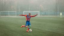 12. kolo FORTUNA ČFL A: Viktoria Plzeň B - Jiskra Domažlice (na snímku fotbalisté v bílých dresech) 0:1 (0:1).