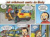 Komiks zve školáky do veřejné dopravy
