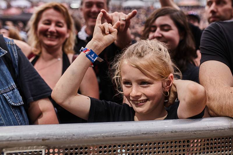 Metalfest - svátek příznivců metalu v amfiteátru v Plzni na Lochotíně.