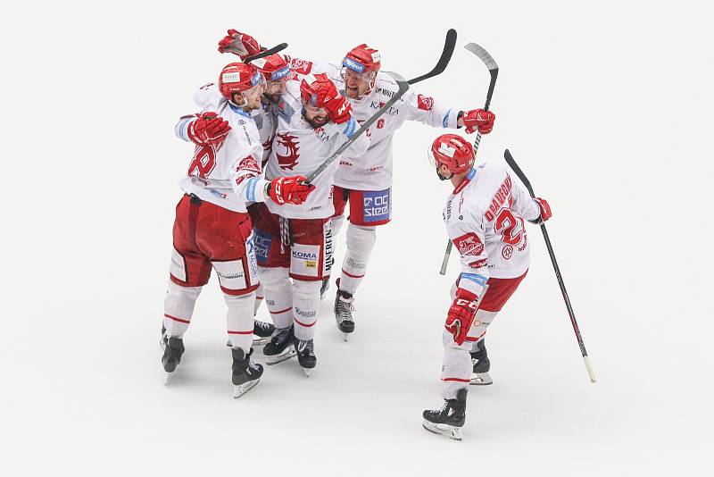 Semifinále play off hokejové extraligy - 5. zápas: HC Oceláři Třinec - HC Škoda Plzeň, 11. dubna 2019 v Třinci.