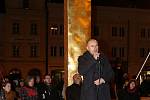 Shromáždění k výročí Sametové revoluce na náměstí Republiky v Plzni.