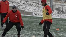 Viktoria Plzeň na soustředění v Písku - trénink, Marek Smola a Paolo Rodriguez