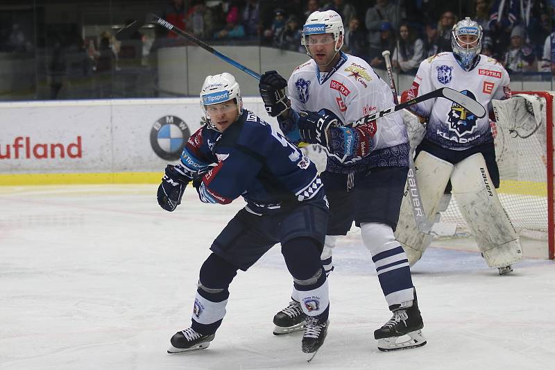 Kladno (v bílém) hostilo v hokejové extralize Plzeň.