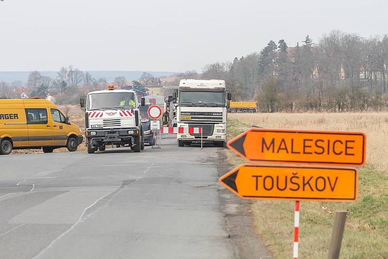 Rekonstrukce silnice mezi Malesicemi a Radčicemi