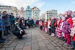Tříkrálový pochod na náměstí Republiky v Plzni