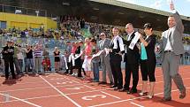 Slavnostní otevření atletického stadionu v Plzni