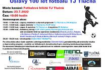 Program oslav 100 let fotbalu v Tlučné.