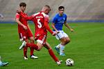 9. kolo krajského přeboru: SK Petřín Plzeň B - SK Rapid Plzeň (na snímku fotbalisté v modrých dresech) 1:3 (0:0).