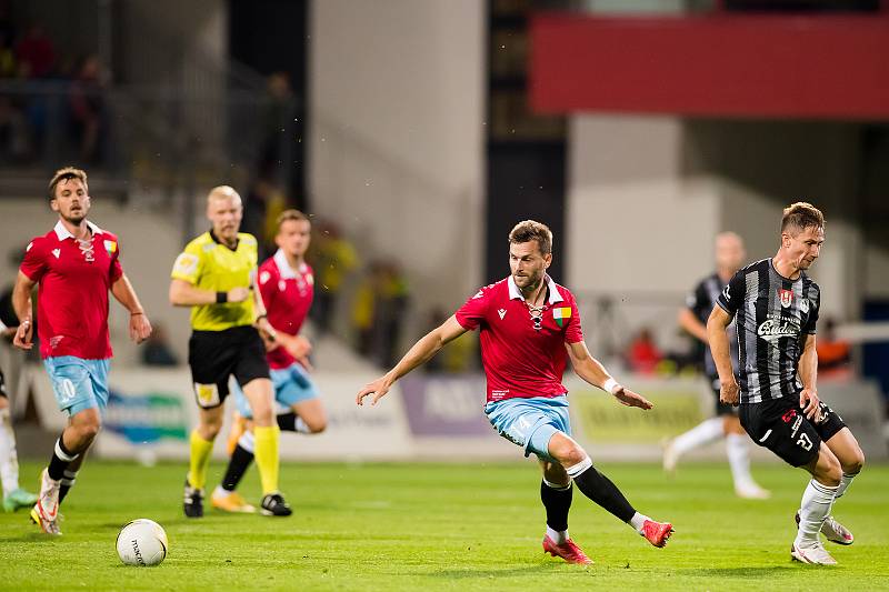 Fotbalisté Viktorie Plzeň porazili v 8. kole Fortuna: ligy České Budějovice. Západočeši k zápasu nastoupili v rámci oslav 110. výročí založení klubu v retrodresech. Foto: FCVP/L. Nussbauer