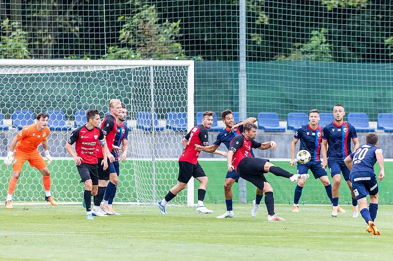 Viktoria Plzeň - Táborsko (v červeném), 1. července 2022.