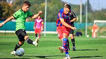 Fotbalisté rezervy Viktorie Plzeň (na archivním snímku hráči v červenomodrých dresech) v neděli jen remizovali s Admirou Praha 1:1.