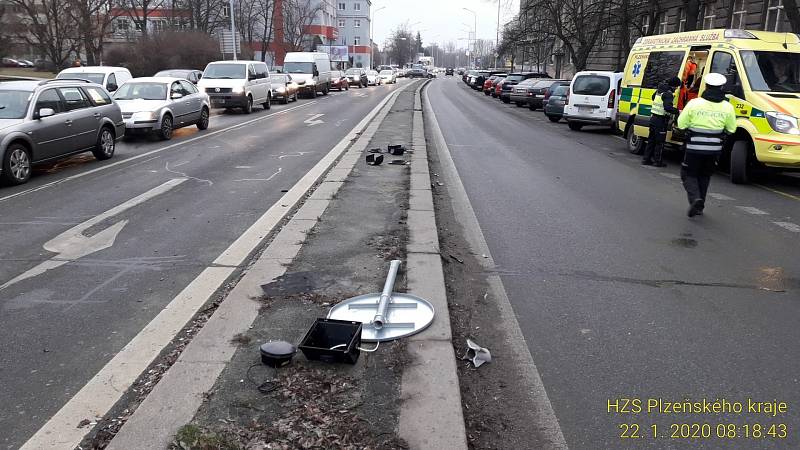 Středeční nehoda na Klatovské.