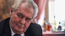 Prezident Miloš Zeman poskytl Deníku exkluzivní rozhovor na zámku ve Zbiroze