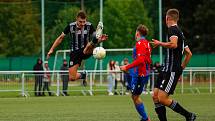 9. kolo ČLD U19: FC Viktoria Plzeň U19 B (na snímku fotbalisté v červenomodrých dresech) - SK Dynamo České Budějovice U19 B 3:0 (1:0).