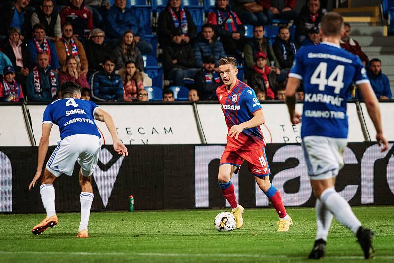 Z utkání 11. kola FORTUNA:LIGY Viktoria Plzeň - Mladá Boleslav 2:0 (8. 10. 2022).