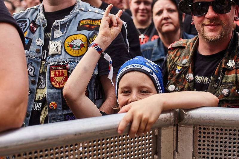 Metalfest - svátek příznivců metalu v amfiteátru v Plzni na Lochotíně.